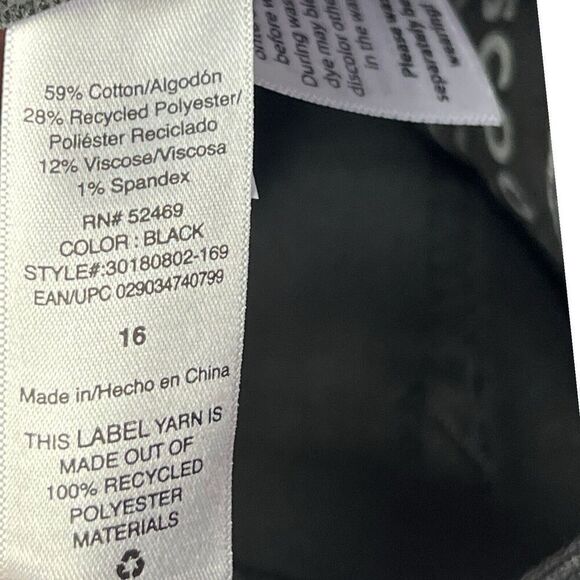 Scoop Pants Black NEW‎ High Rise Flare Leg Opening Women Size 16 - Picture 13 of 16